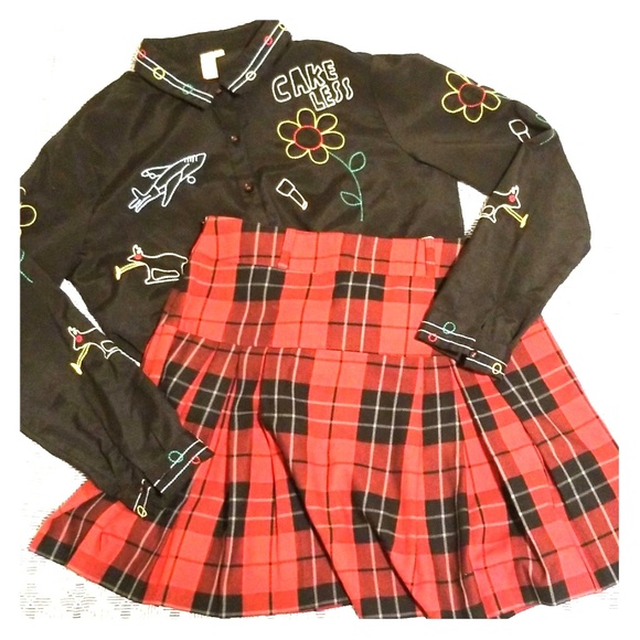 xanaka Dresses & Skirts - Pleated Plaid School Girl Skirt